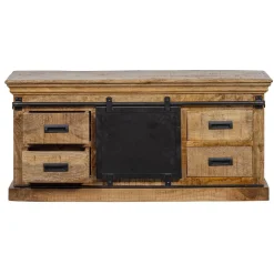 Mangohoutonline Mangohouten TV Meubel Portland 120 cm Mahom