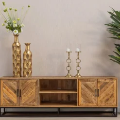 Mangohoutonline Mangohouten TV Meubel Reno 180 cm Mahom