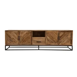 Mangohoutonline Mangohouten TV Meubel Reno 200 cm met 1 lade Mahom