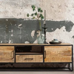 Mangohoutonline Mangohouten TV Meubel San Antonio 165 cm Mahom