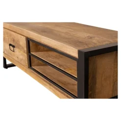 Mangohoutonline Mangohouten TV Meubel Stockton 130 cm Mahom