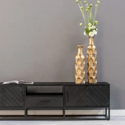 Mangohoutonline Mangohouten TV Meubel Toronto Black 180 cm Mahom