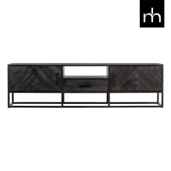 Mangohoutonline Mangohouten TV Meubel Toronto Black 180 cm Mahom