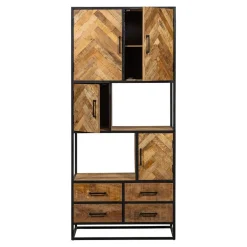 Mangohoutonline Mangohouten Vakkenkast New Haven 90 cm Mahom