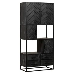 Mangohoutonline Mangohouten Vakkenkast Sienna 90 cm Mahom