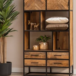 Mangohoutonline Mangohouten Vakkenkast Toronto 90 cm Mahom