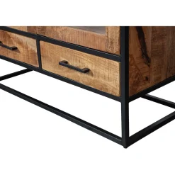 Mangohoutonline Mangohouten Vitrinekast Boston 190 cm Mahom