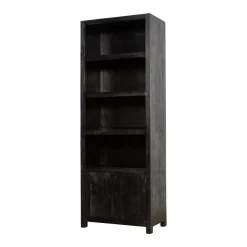 Mangohoutonline Mangohouten Wandkast Phoenix 80 cm Mahom (4 open vakken, 2 deuren)