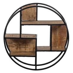 Mangohoutonline Mangohouten Wandrek Rond 60 cm Mahom