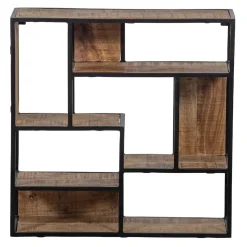 Mangohoutonline Mangohouten Wandrek Vierkant 80x80 cm Mahom