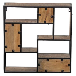 Mangohoutonline Mangohouten Wandrek Vierkant 80x80 cm Mahom