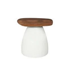 Mangohoutonline Salontafel Anna 50 cm Houten blad Mahom