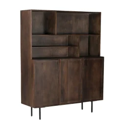 Mangohoutonline Wandkast Elan Brown 135 cm