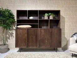 Mangohoutonline Wandkast Elan Brown 180 cm