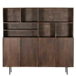 Mangohoutonline Wandkast Elan Brown 180 cm